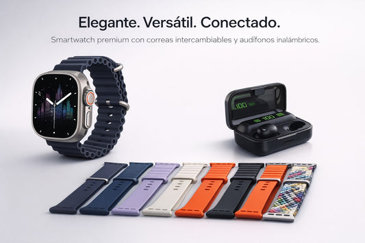 Combo SmartWatch Audifonos
