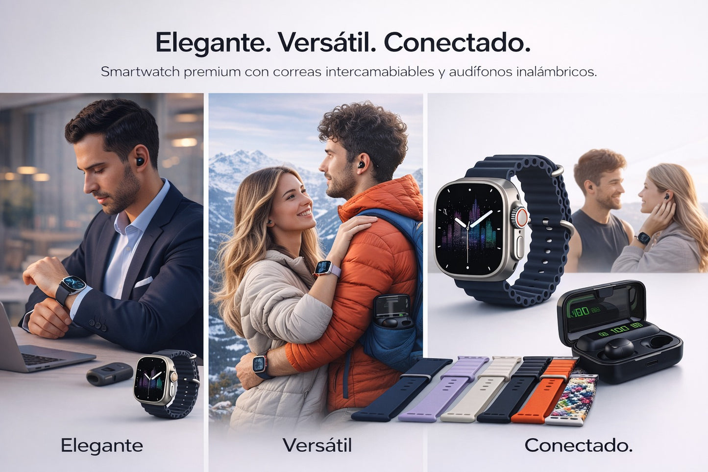 Combo SmartWatch Audifonos
