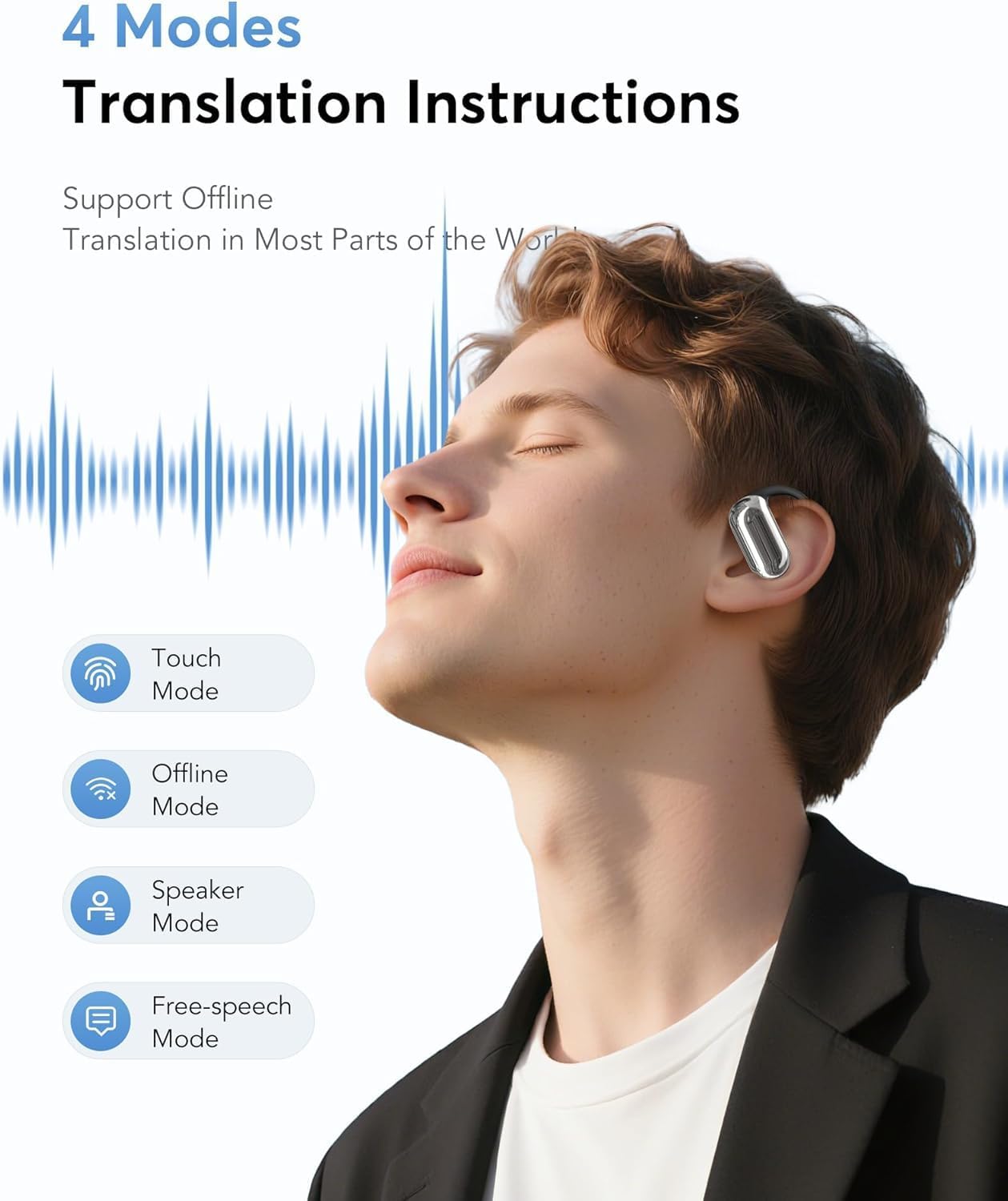 Audífonos Traductores Inglés Español, 3-in-1