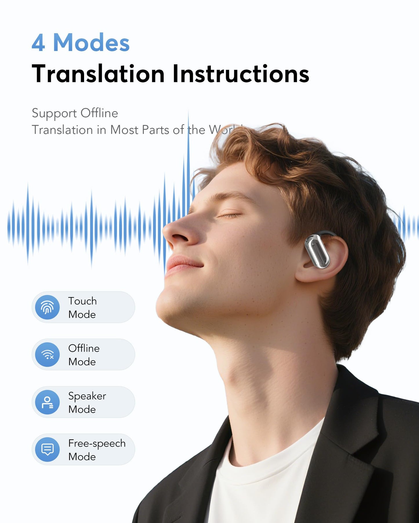 Audífonos Traductores Inglés Español, 3-in-1